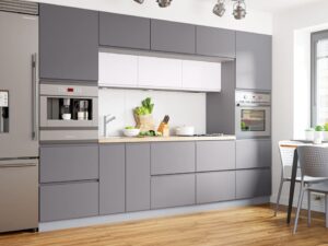 Кухни с интегрированными ручками