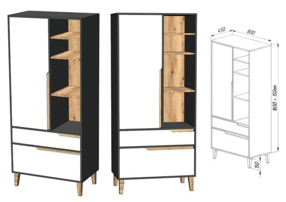 Wood_шкаф1Д_ГАРАНТ_размеры