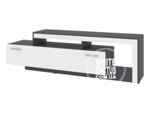 ТВ тумба Лайт_антрацит+белый